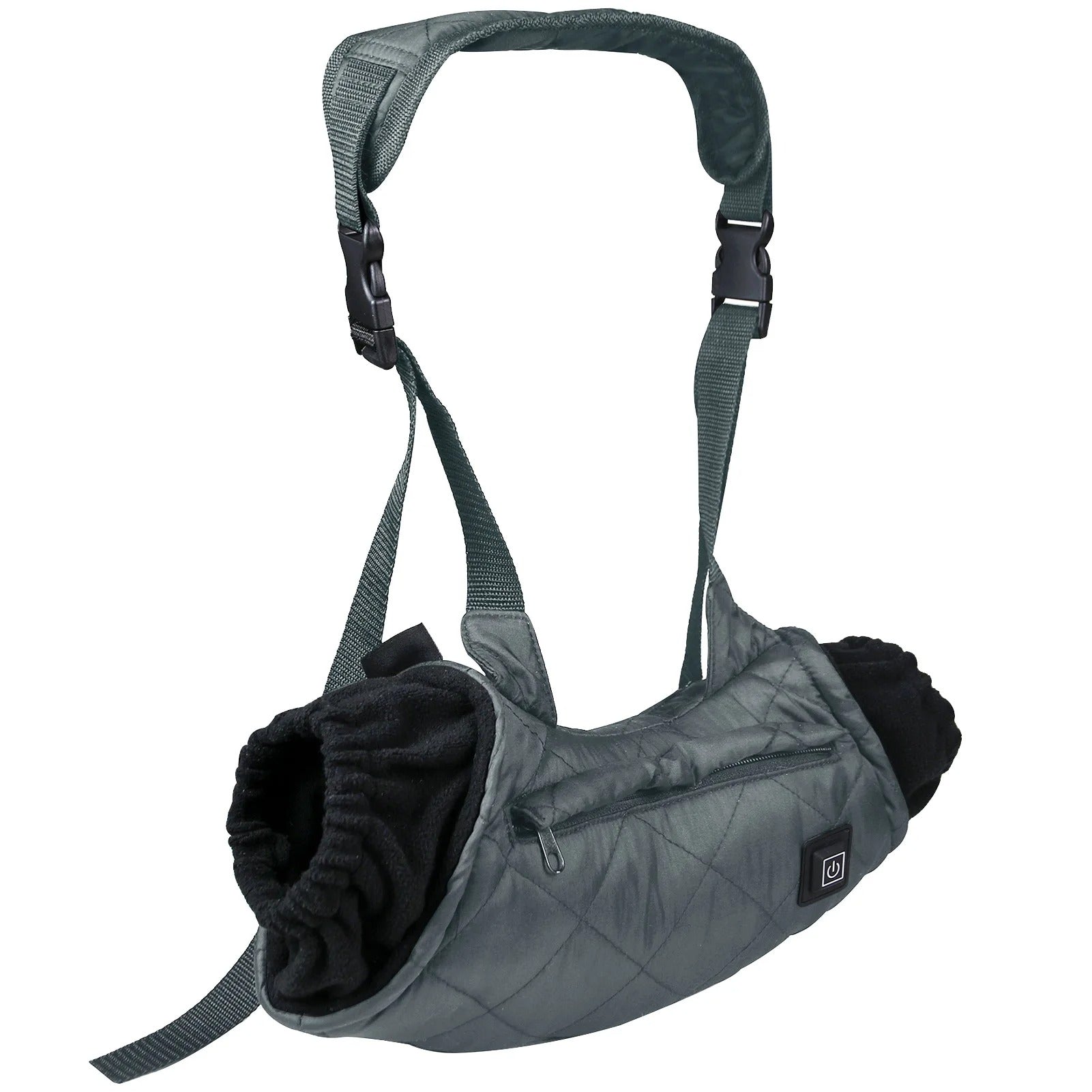 Heated Hand Pouch - Soft Fleece Lining with USB Connector and 3 Temperature Settings - Delicate Leather