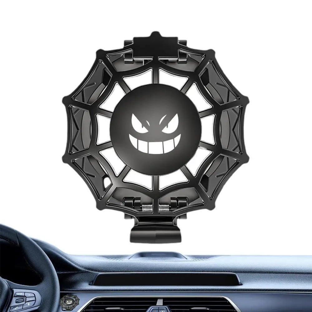 Spider Web Car Ignition Button Cover – Stylish Alloy Protector for Push Start Buttons - Delicate Leather