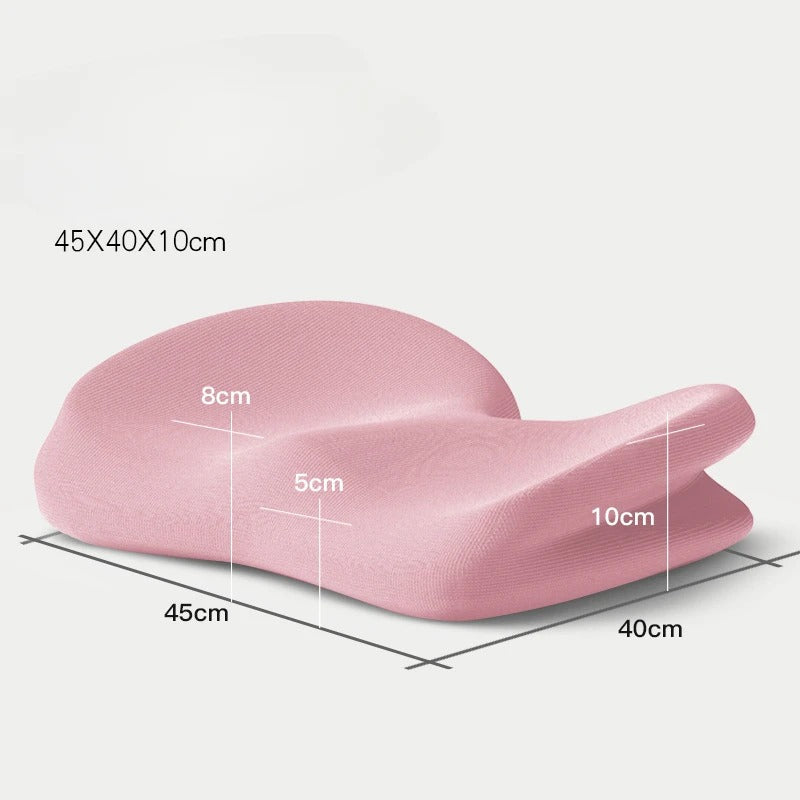 Memory Foam Office Hip Cushion – Thickened Seat Cushion for Pregnant Women and Chair Comfort - Delicate Leather