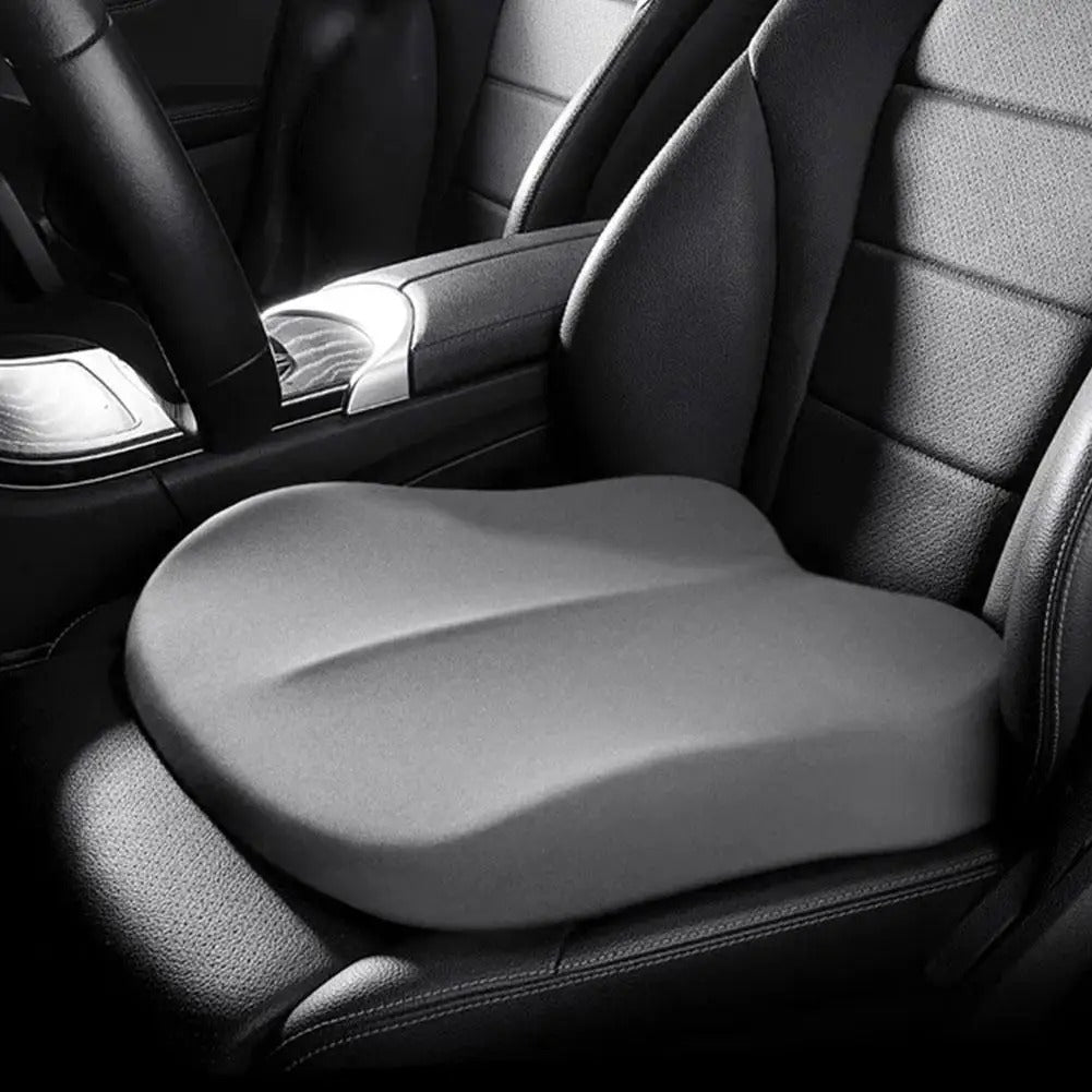 Memory Foam Driver Seat Booster Cushion – All-Season Universal Comfort for Car, Office, and Home Use - Delicate Leather