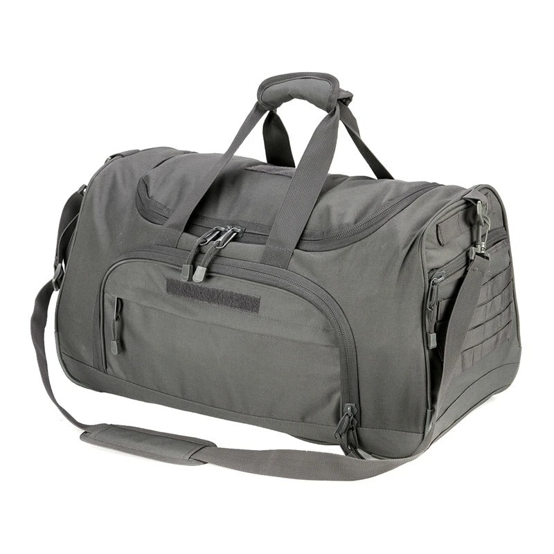 60L Waterproof Tactical Gym & Travel Duffel Bag – Military-Grade Sports Luggage - Delicate Leather