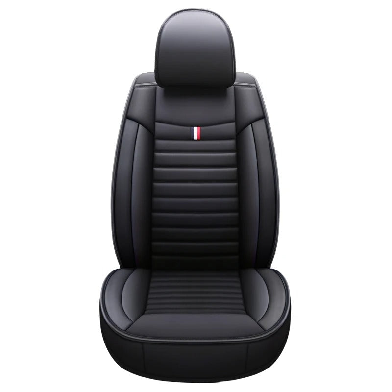 Universal Leather Car Seat Cover for Car - Black, Blue, Red - Delicate Leather