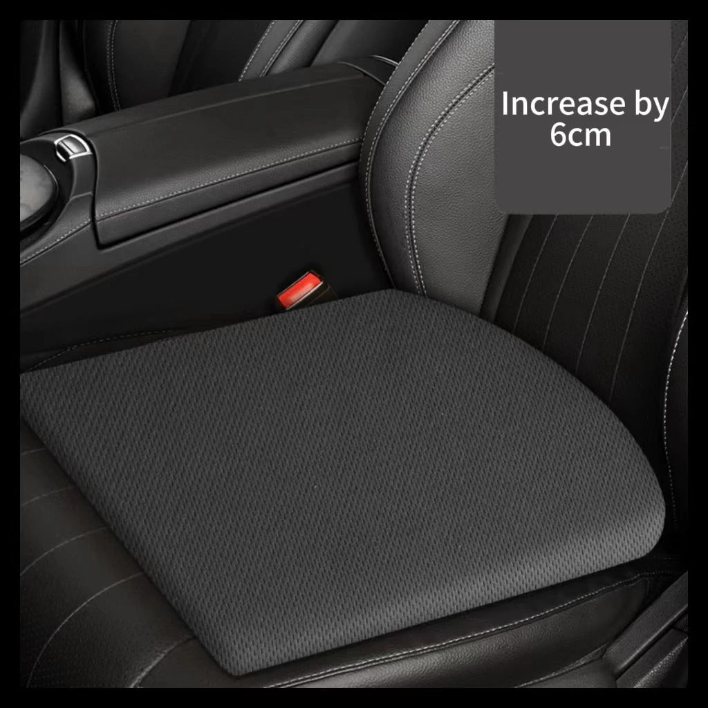 Universal Car Booster Seat Cushion – Thickened Memory Foam Slope Cushion for Extra Comfort - Delicate Leather