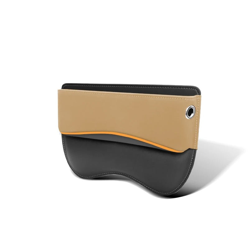 Suede Car Seat Side Storage Pocket – Gap Filler Organizer for Tidy Interior - Delicate Leather