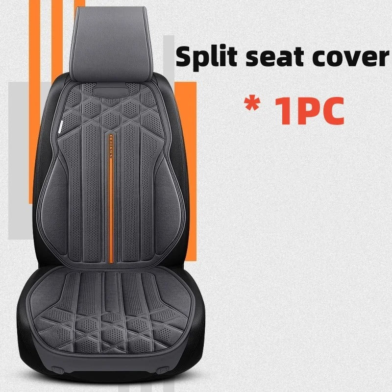 Universal Soft Suede Car Seat Cover - Breathable, Anti-Slip Driver's Support Cushion - Delicate Leather