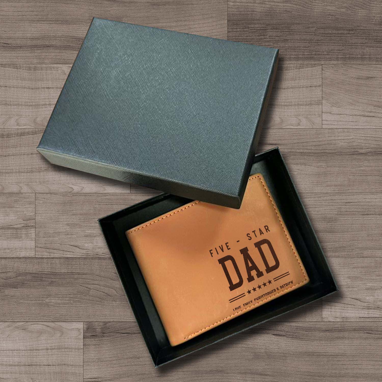Personalized Wallet Men, Leather Wallet For Men, Custom  Engraved Wallet, Personalized Gifts For Him, Fathers Day Gifts, Husband, Boyfriend, Dad - Delicate Leather