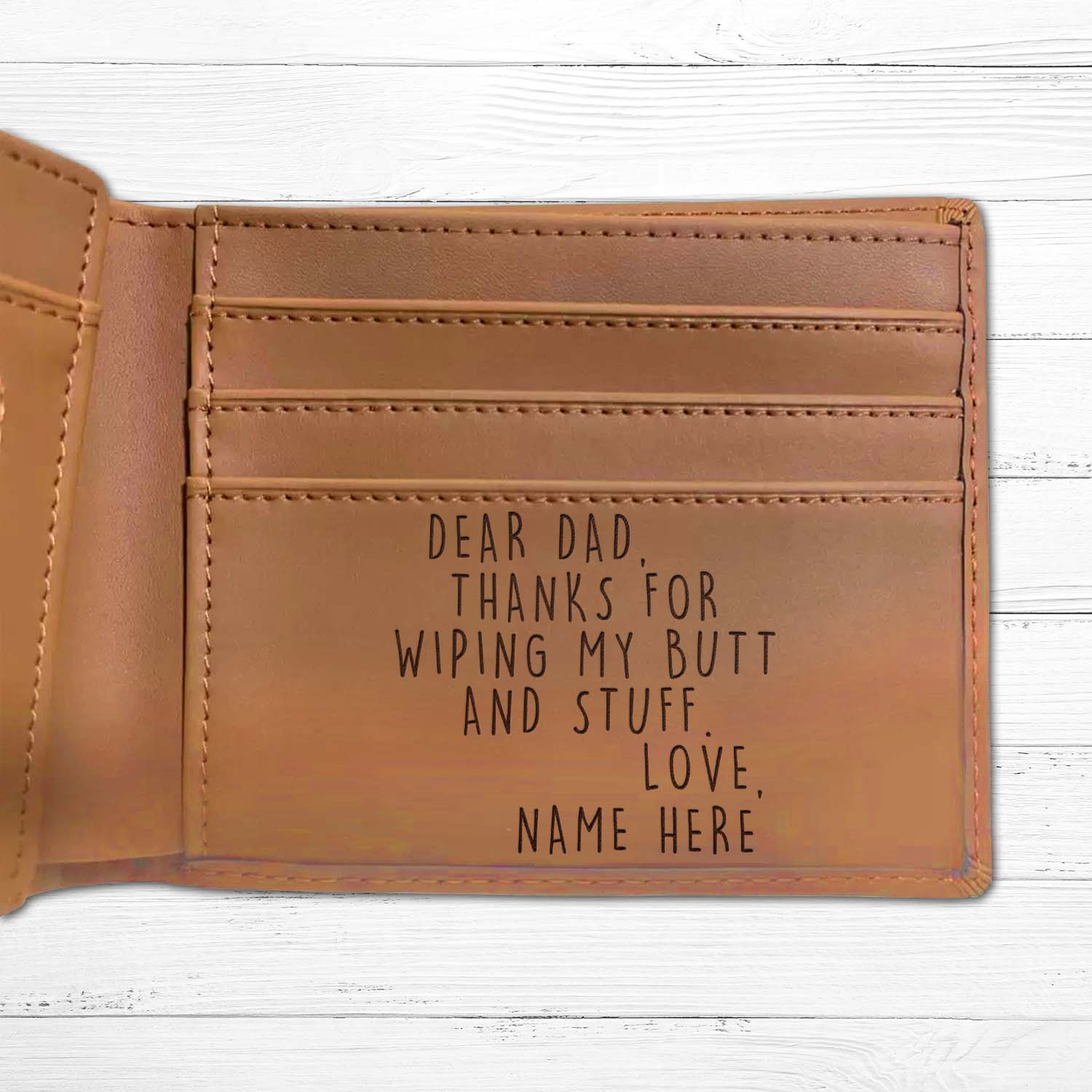 Personalized Wallet Men, Leather Wallet For Men, Custom  Engraved Wallet, Personalized Gifts For Him, Fathers Day Gifts, Husband, Boyfriend, Dad - Delicate Leather