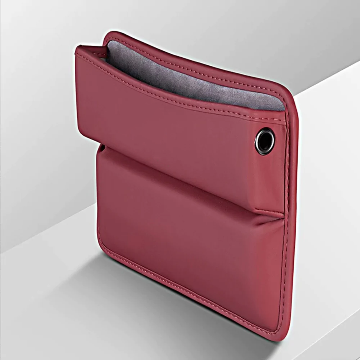 Car Seat Gap Filler Organizer, Custom-Fit For Jaguar, Multifunctional PU Leather Console Side Pocket Organizer for Cellphones, Cards, Wallets, Keys DLJG226 - Delicate Leather