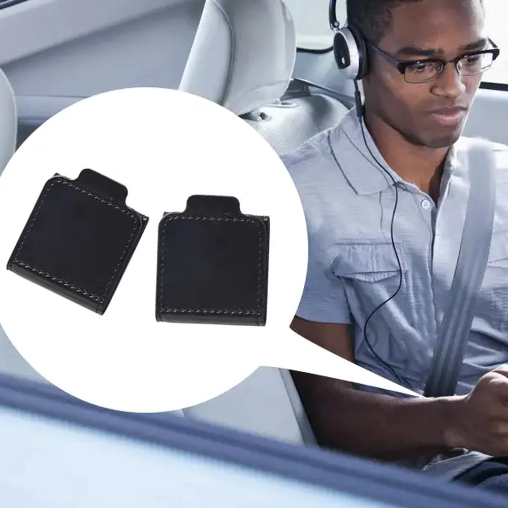 Seatbelt Adjuster, Custom-Fit For Acura, Seat Belt Clip For Adults, Universal Comfort Shoulder Neck Strap Positioner Locking Clip Protector, Set of 2 DLAC246 - Delicate Leather