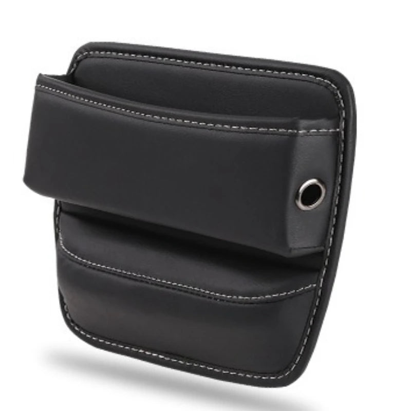 Universal Car Seat Gap Storage Box – Leather & Suede Center Seat Crevice Organizer - Delicate Leather