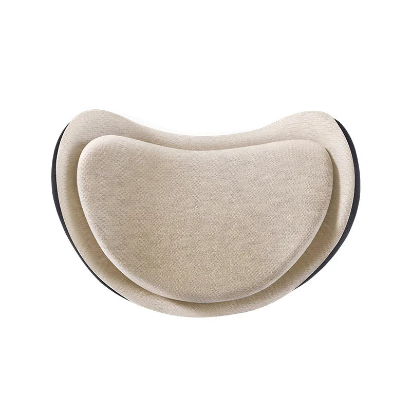 Universal Memory Foam Car Neck Cushion and Lumbar Support – Ergonomic Backrest Pillow for Driving Comfort - Delicate Leather