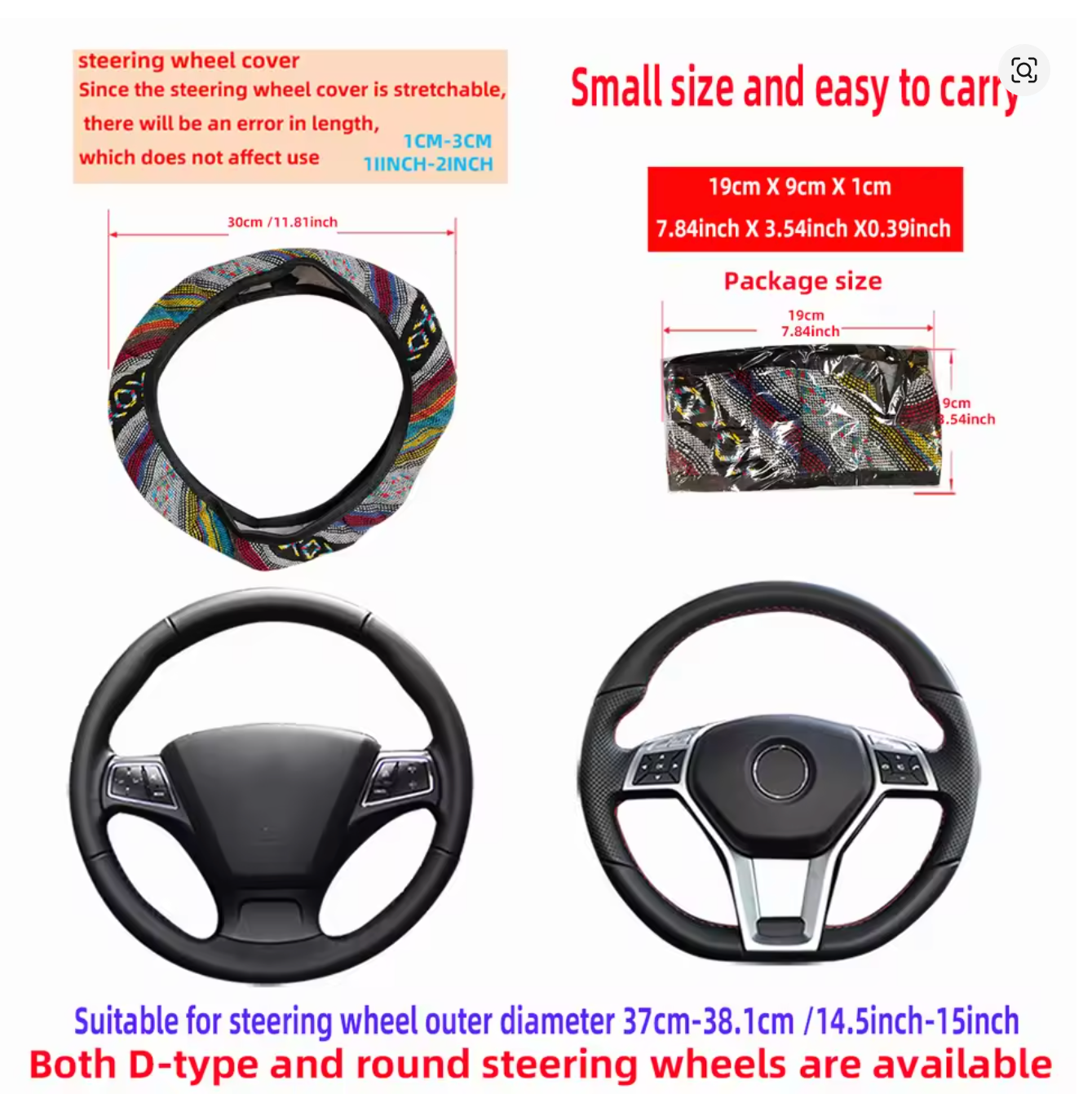 Tropical Rainforest, Forest Botanical, Car Steering Wheel Cover Update Version, Forest Botanical Custom-Fit for Car, Premium Leather Car Steering Wheel Cover , Car Accessories, Tropical 05 - Delicate Leather