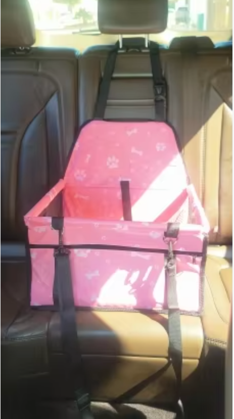 Double Thick Travel Mesh Hanging Bag – Waterproof Pet Car Seat Mat & Folding Dog Blanket - Delicate Leather