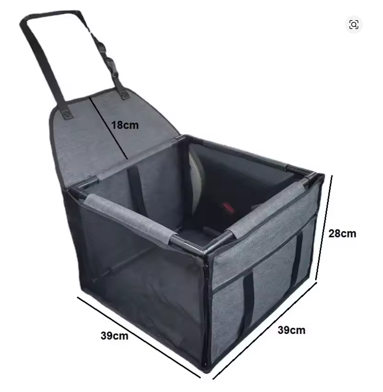 Double Thick Travel Mesh Hanging Bag – Waterproof Pet Car Seat Mat & Folding Dog Blanket - Delicate Leather