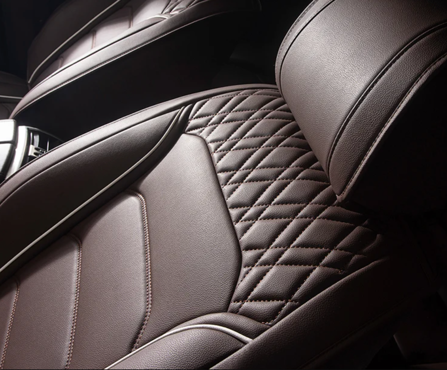 Full Set Leather Car Seat Covers – Waterproof, Universal Fit, Front & Rear Auto Seat Protection for Most Vehicles - Delicate Leather