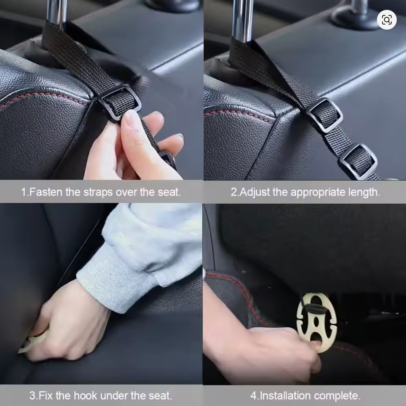 Car Purse Holder for Car Handbag Holder Between Seats Premium PU Leather, Auto Driver Or Passenger Accessories Organizer, Hanging Car Purse Storage Pocket Back Seat Pet Barrier MB11991 - Delicate Leather
