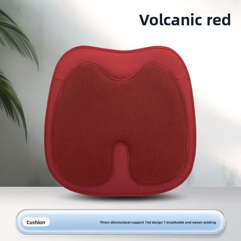 Non-Slip Universal Car Seat Cover – Ice Silk Cushion with Waist Support for Four-Season Comfort - Delicate Leather