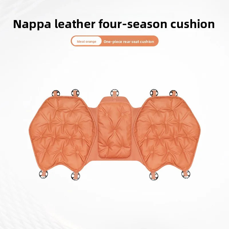 Universal Winter Down Car Seat Cover – Warm Breathable Soft Seat Cushion Protector for Vehicle Interior - Delicate Leather
