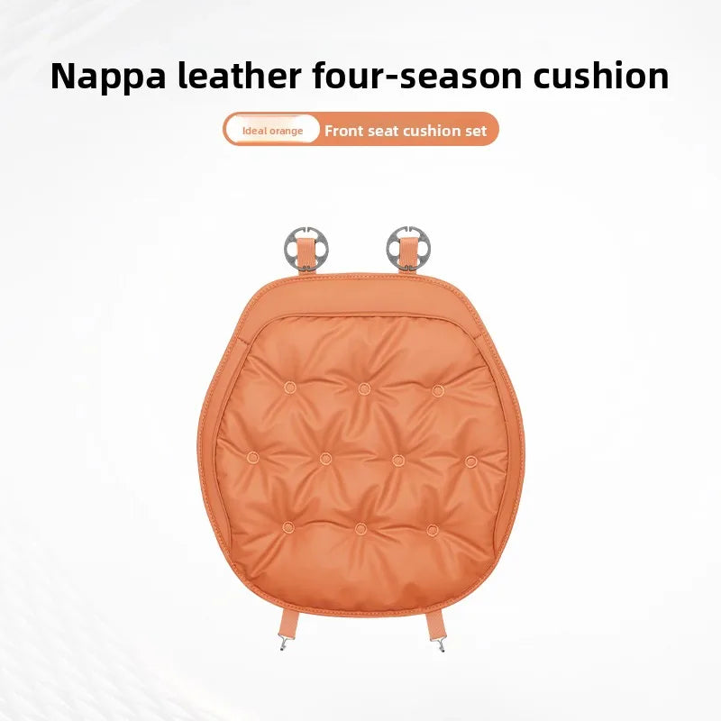 Universal Winter Down Car Seat Cover – Warm Breathable Soft Seat Cushion Protector for Vehicle Interior - Delicate Leather