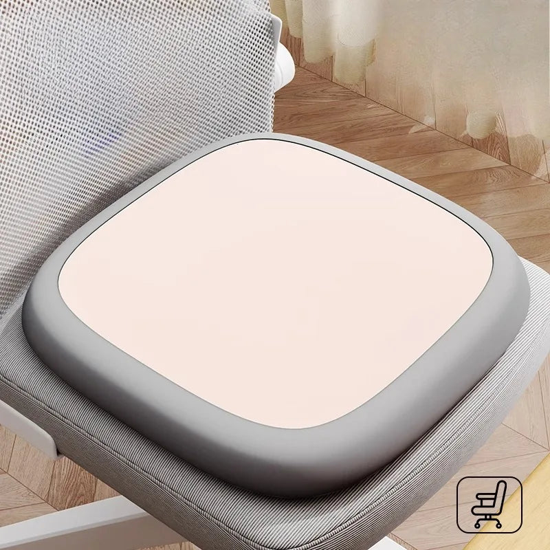 Memory Foam Car Seat Cushion with Lumbar Support – Cool & Breathable Pad for Car, Office, and Home - Delicate Leather