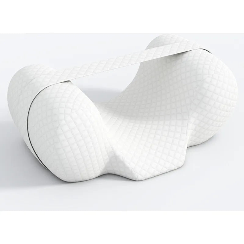 Contour Sleeping Pillow – Positioning Support Pillow for Back or Side Sleeping - Delicate Leather