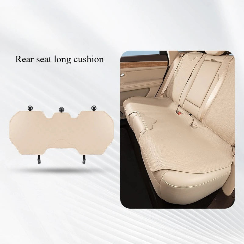 Universal Nappa Leather Car Seat Cushion – All-Season Soft Seat Cover Protector - Delicate Leather