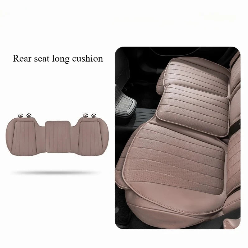 2025 Premium Nappa Leather Universal Car Seat Cushion – Breathable Perforated Design for All-Season Comfort – All-Season Universal Accessory - Delicate Leather