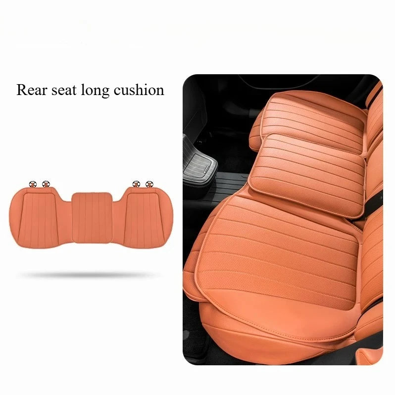 2025 Universal Car Seat Cushion – Premium Breathable Perforated Design for All-Season Comfort - Delicate Leather