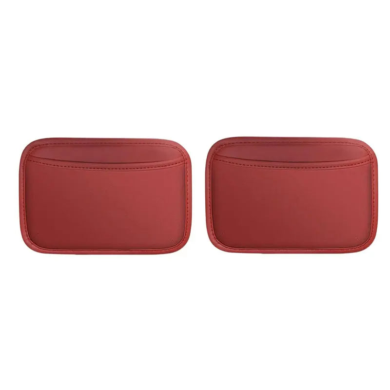 Car Center Console Storage Bag – PU Leather Organizer for Phone, Keys & Car Accessories - Delicate Leather