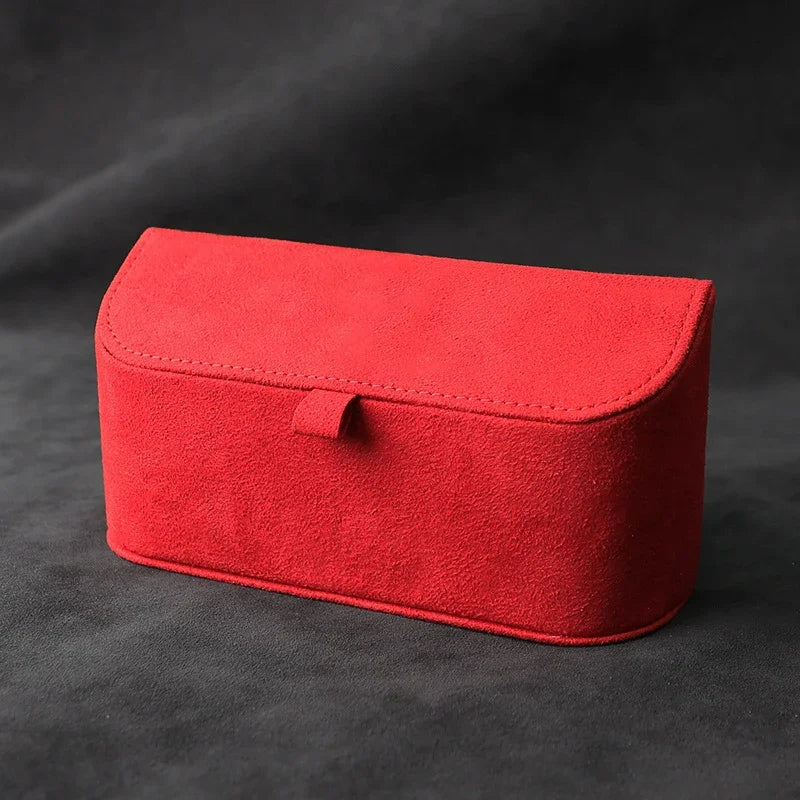 Universal Alcantara Suede Car Sun Visor Glasses Frame - Multi-function Storage Box for Sunglasses, Pen, Documents - Car Interior Decoration - Delicate Leather