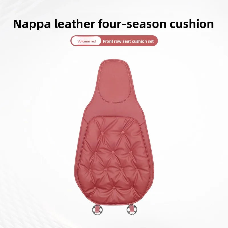 Universal Winter Down Car Seat Cover – Warm Breathable Soft Seat Cushion Protector for Vehicle Interior - Delicate Leather