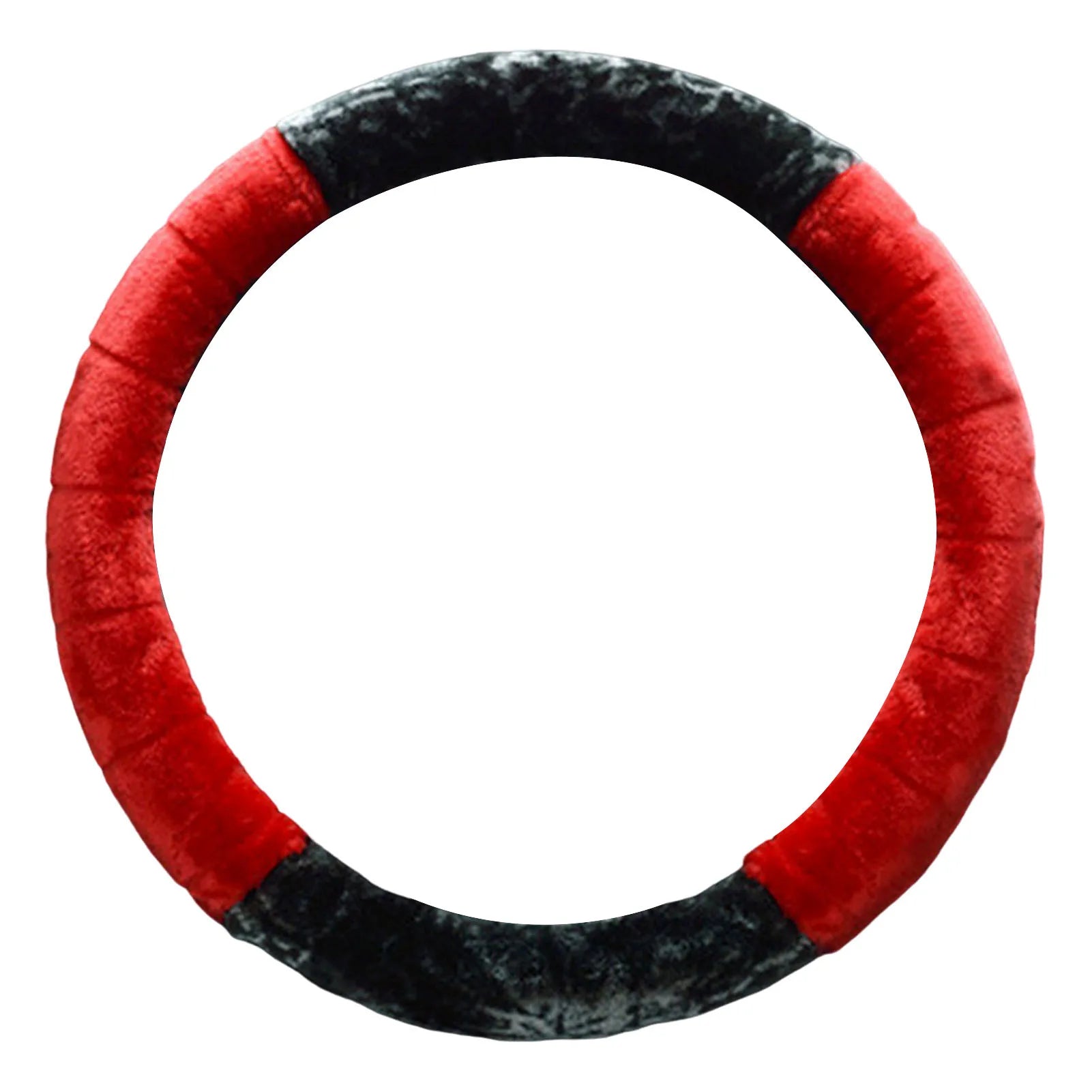 Winter Plush Steering Wheel Cover – Soft Anti-Slip Fluffy Grip, Universal 38cm Warm Driving Protector - Delicate Leather