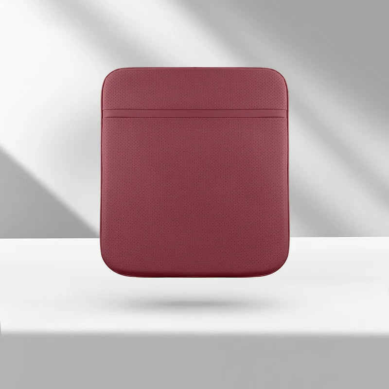 Car Breathable Cushion - Four Seasons Non-Slip Seat Cushion - Comfortable Butt Cushion for Car Interior Supplies - Delicate Leather