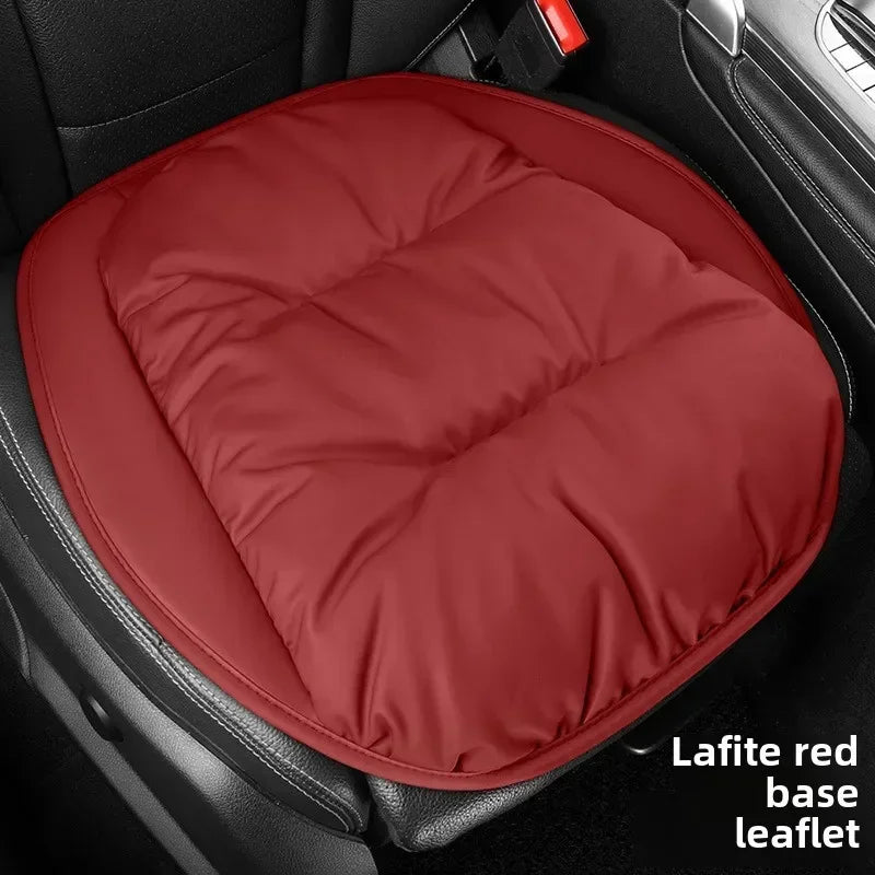 Universal Winter Down Car Seat Cover – Soft Breathable Warm Seat Cushion Protector for Cars and SUVs - Delicate Leather