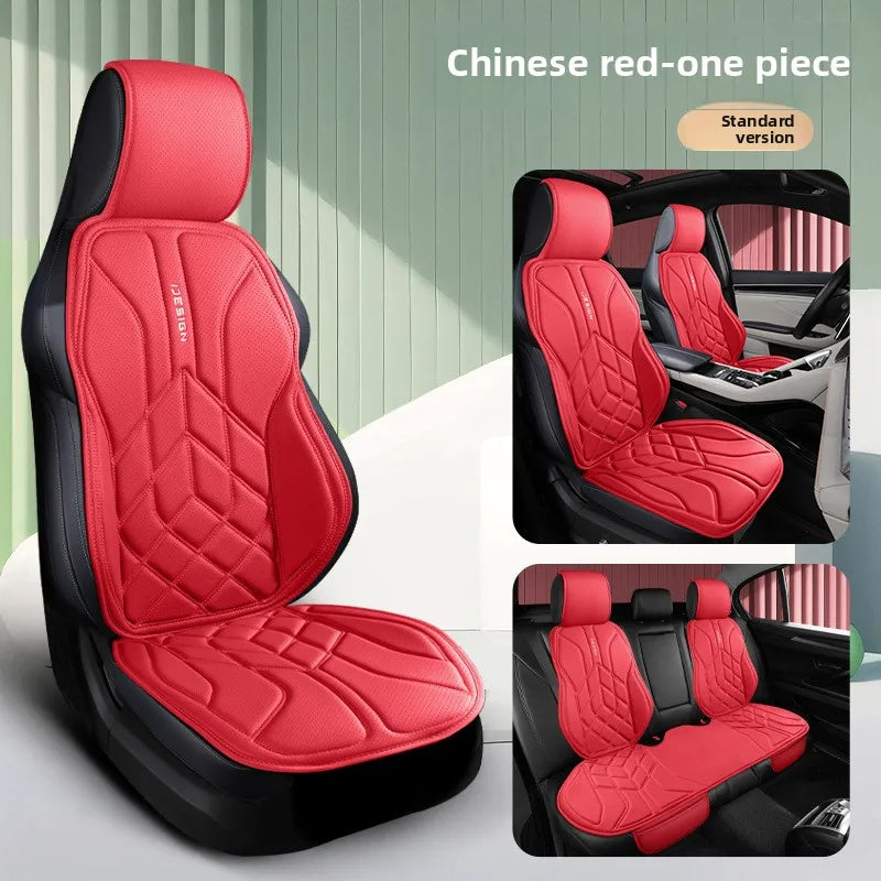 Universal Leather Car Seat Cover – Four-Season Breathable Protective Saddle Pad. - Delicate Leather