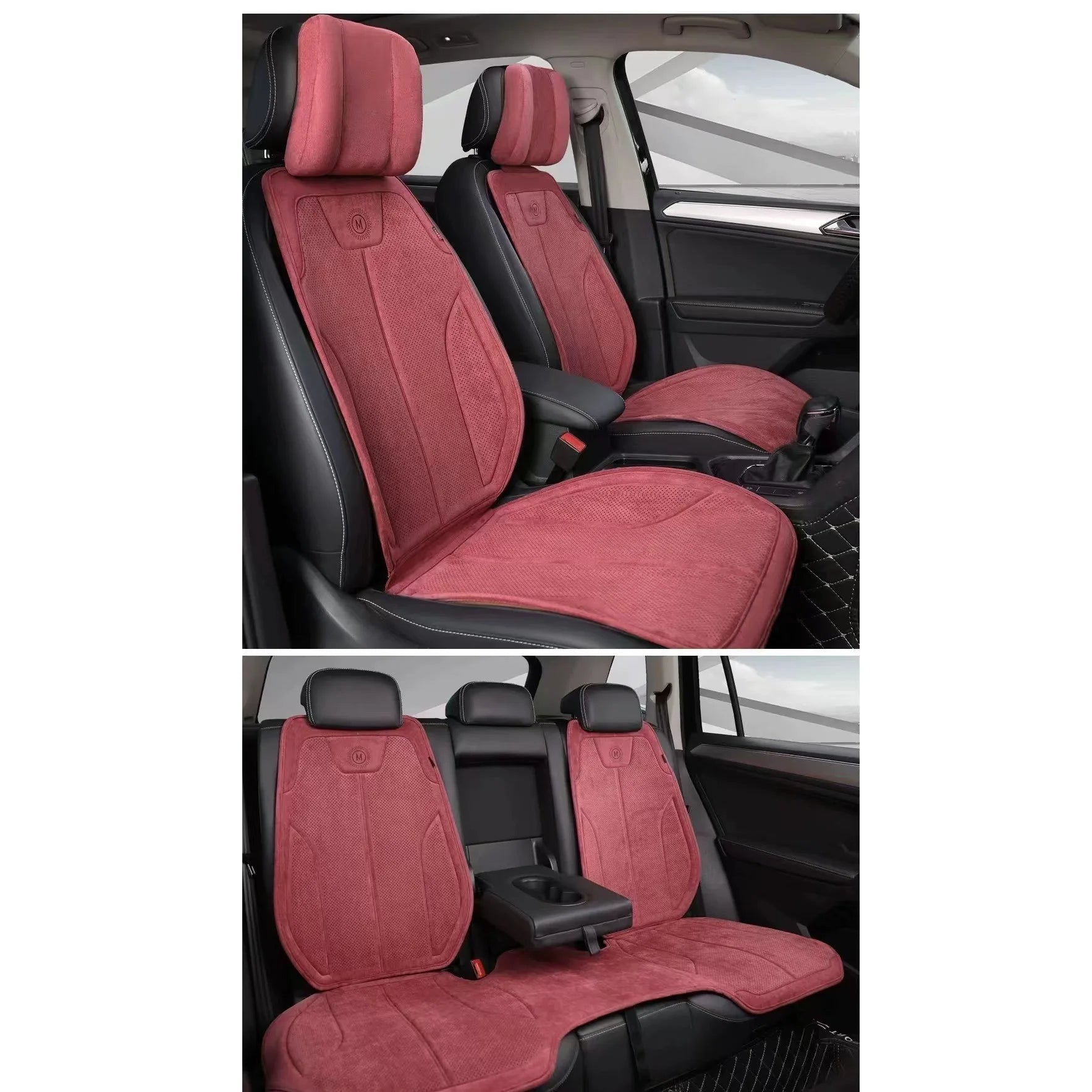 High Quality Suede Cover - Universal All Seasons Car Seat Cover - Breathable Anti-slip Luxury Ultra Thin Suede Seat Cover - Delicate Leather