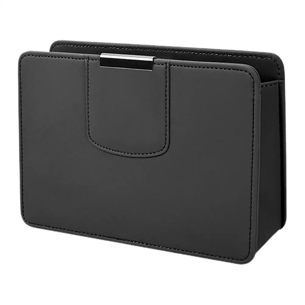 Car Seat Back Organizer Box Magnetic Closure Design Vehicle Storage Supplies For Trucks SUVs RVs And Most