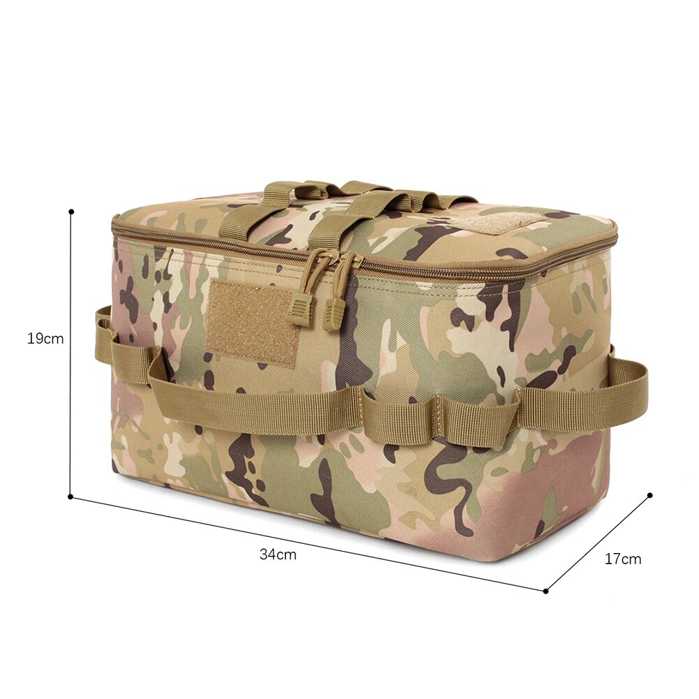 600D Camping Gas Tank Storage Bag: Scratch-Resistant Large Capacity Camping Bag for Storing Outdoor Camping Equipment and Gas Tanks - Delicate Leather