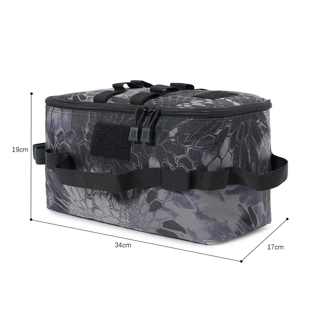 600D Camping Gas Tank Storage Bag: Scratch-Resistant Large Capacity Camping Bag for Storing Outdoor Camping Equipment and Gas Tanks - Delicate Leather