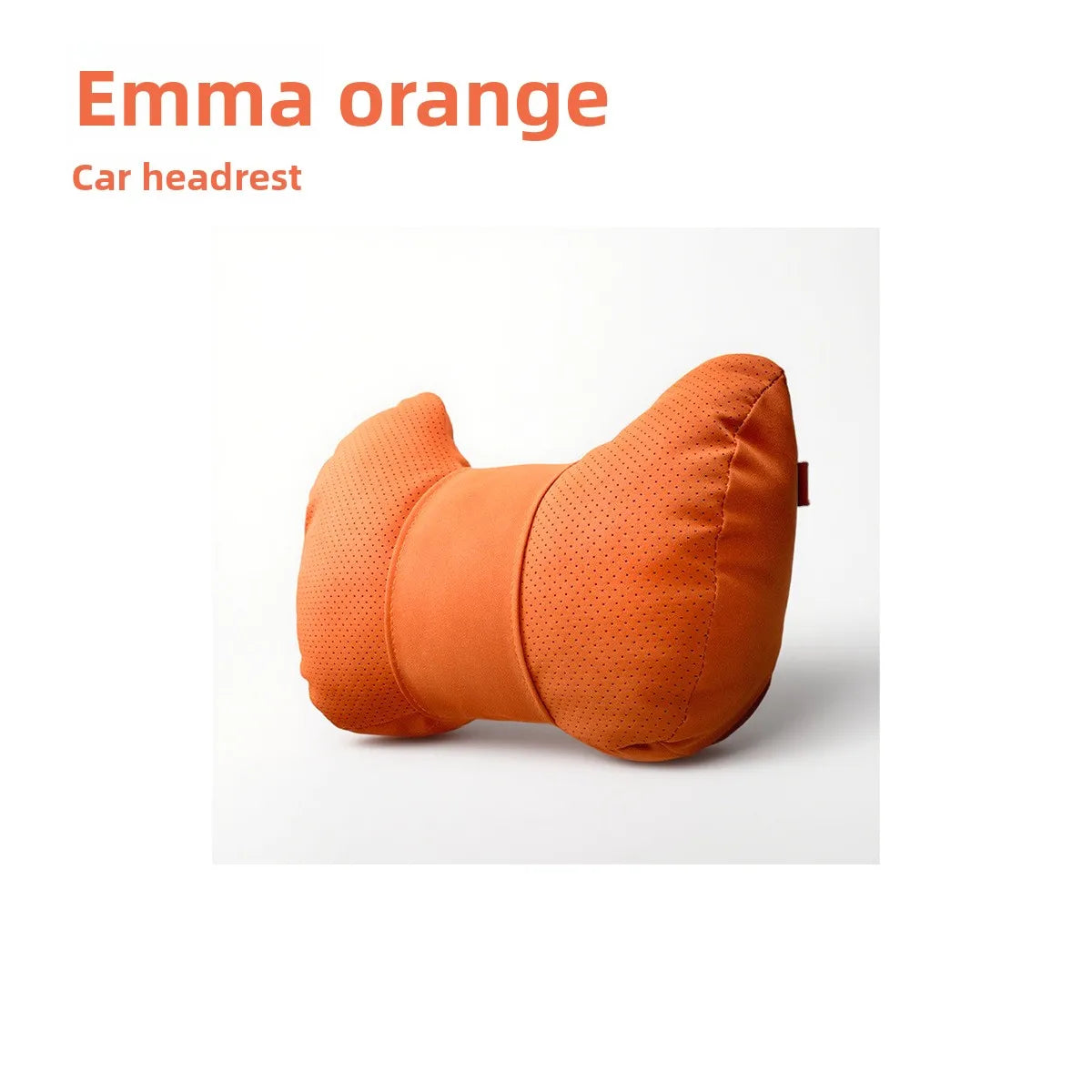 Universal Car Headrest Pillow – High-Quality Leather Cushion with Breathable Design, Neck and Lumbar Support Pillow - Delicate Leather