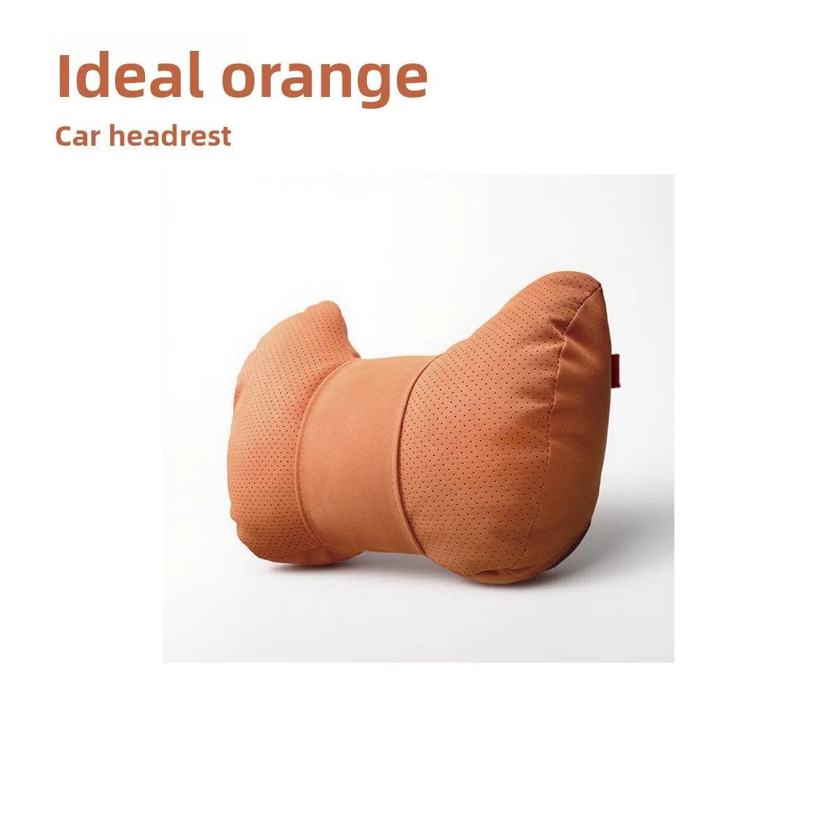 Universal Car Headrest Pillow – High-Quality Leather Cushion with Breathable Design, Neck and Lumbar Support Pillow - Delicate Leather