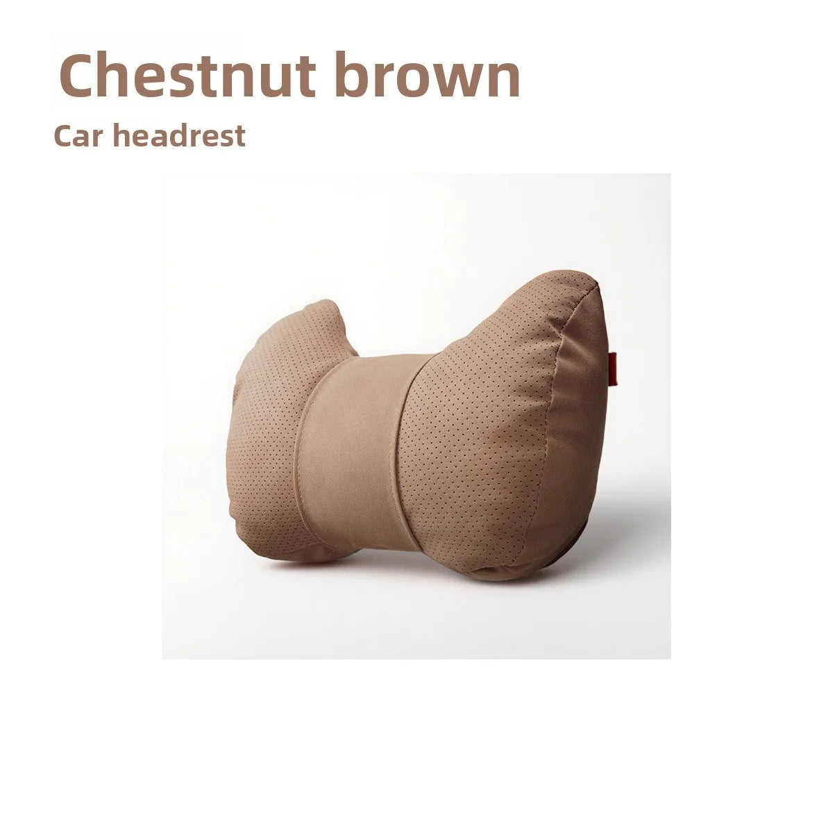Universal Car Headrest Pillow – High-Quality Leather Cushion with Breathable Design, Neck and Lumbar Support Pillow - Delicate Leather