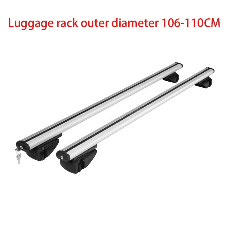 2PCS Universal Roof Rack Crossbars - 120/135CM Aluminum Alloy for SUVs, Kayaks, and Cargo - Delicate Leather