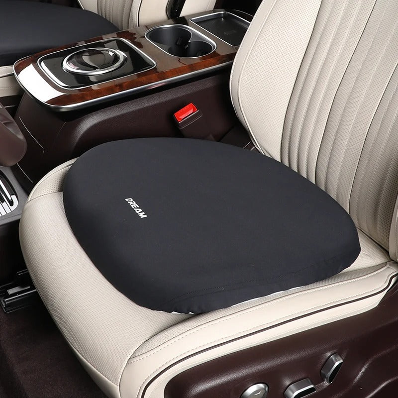 Car Leather Headrest and Lumbar Support Pillow - Memory Foam Neck and Back Cushion for Ultimate Comfort - Delicate Leather