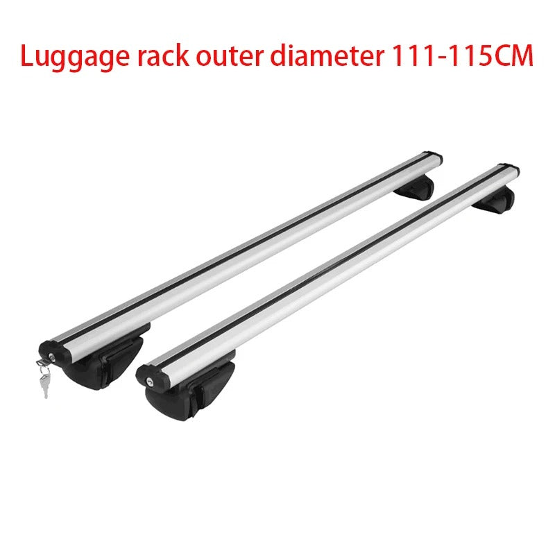 2PCS Universal Roof Rack Crossbars - 120/135CM Aluminum Alloy for SUVs, Kayaks, and Cargo - Delicate Leather
