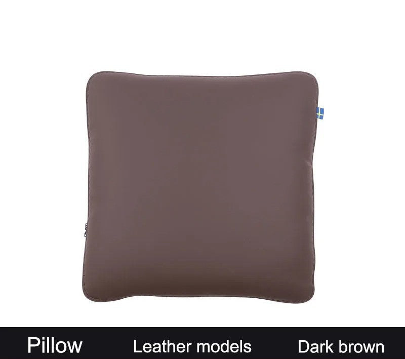 Volvo Car Neck Rest Pillow – Perforated Leather Memory Foam Cushion for Travel Comfort