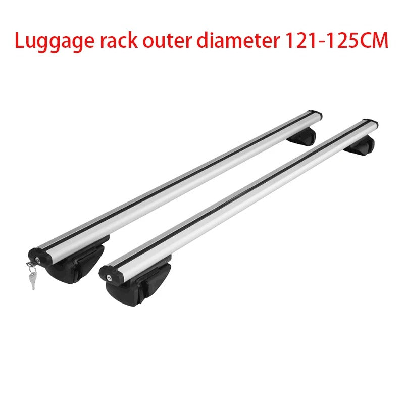 2PCS Universal Roof Rack Crossbars - 120/135CM Aluminum Alloy for SUVs, Kayaks, and Cargo - Delicate Leather