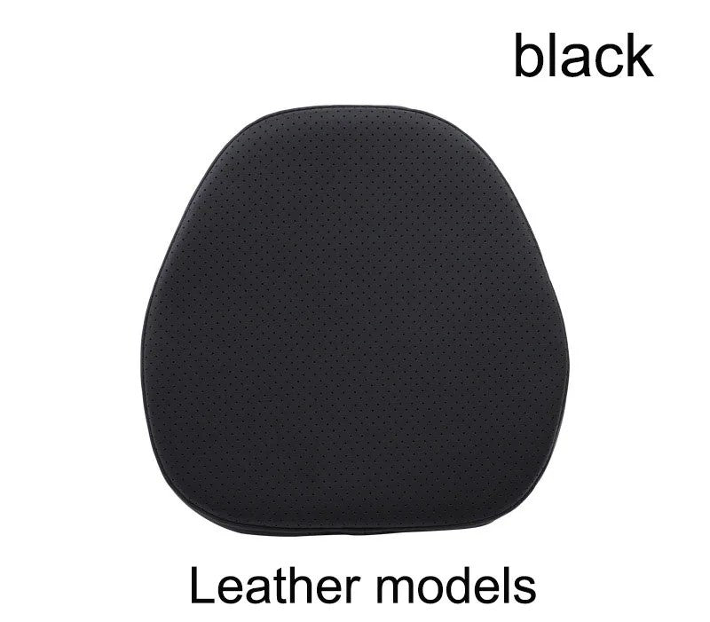 Volvo Car Neck Rest Pillow – Perforated Leather Memory Foam Cushion for Travel Comfort