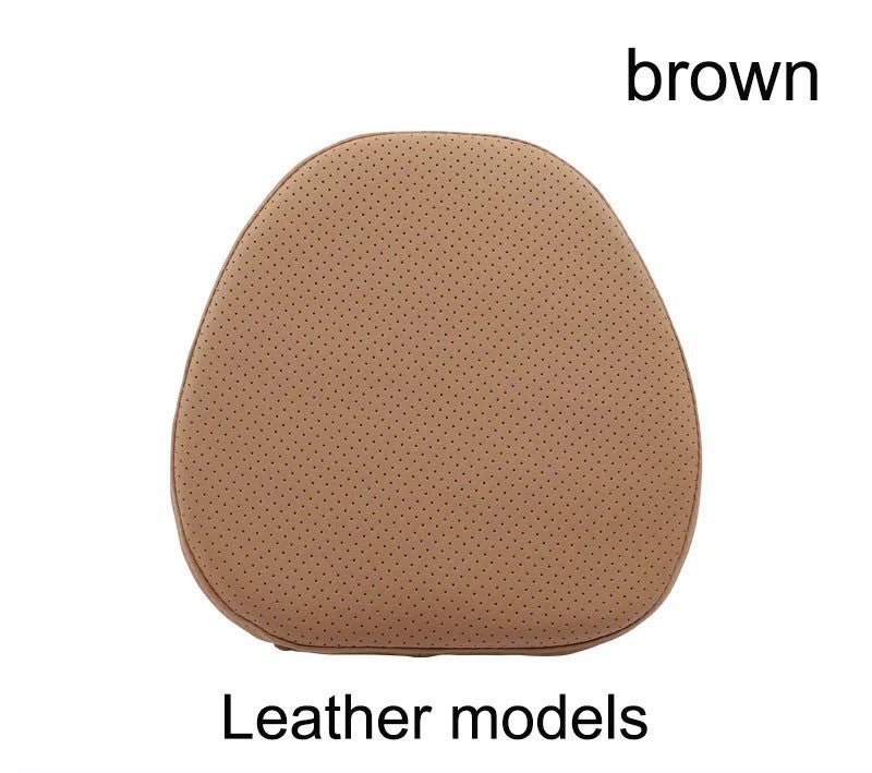 Volvo Car Neck Rest Pillow – Perforated Leather Memory Foam Cushion for Travel Comfort