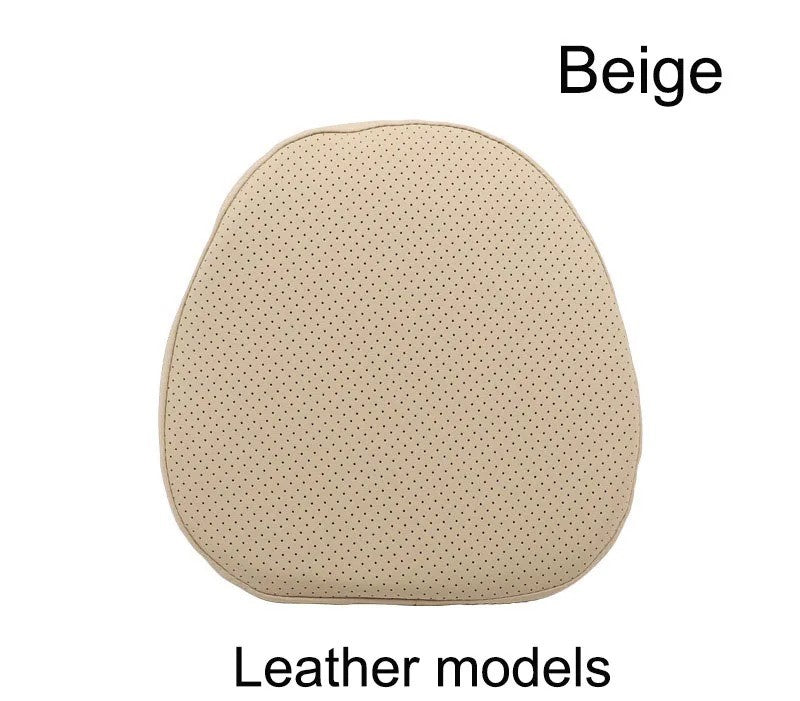 Volvo Car Neck Rest Pillow – Perforated Leather Memory Foam Cushion for Travel Comfort
